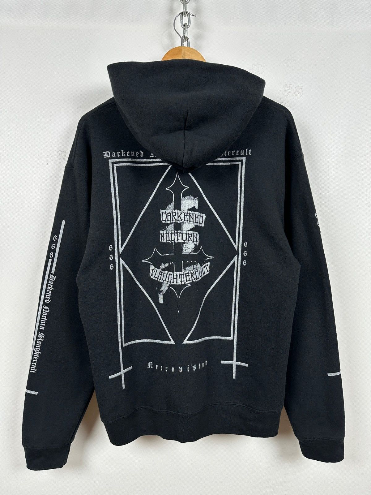 Band Tees × Vintage 2003 Darkened Nocturn Slaughtercult Zip Hoodie