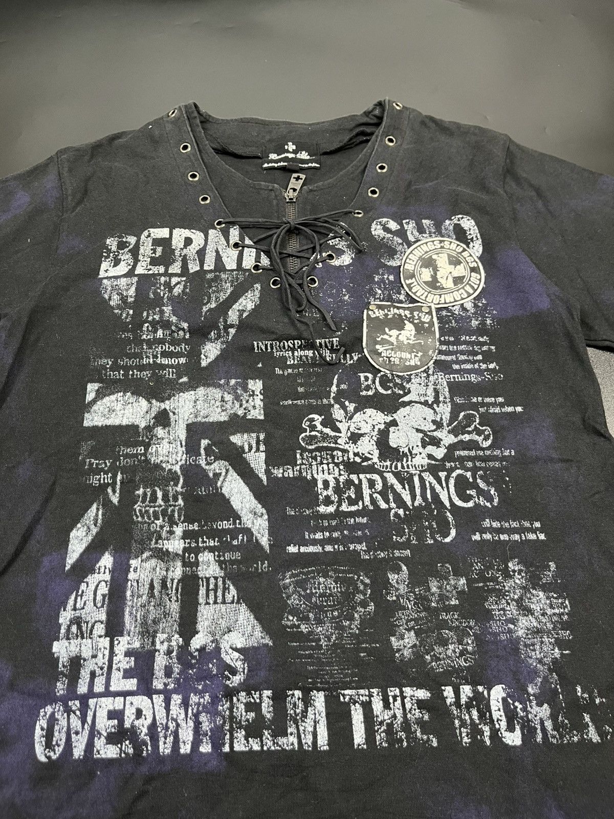 If Six Was Nine × Japanese Brand × Le Grande Bleu (L.G.B.) Japanese Bernings sho Skulls Cross double layers Size US M / EU 48-50 / 2 - 5 Thumbnail