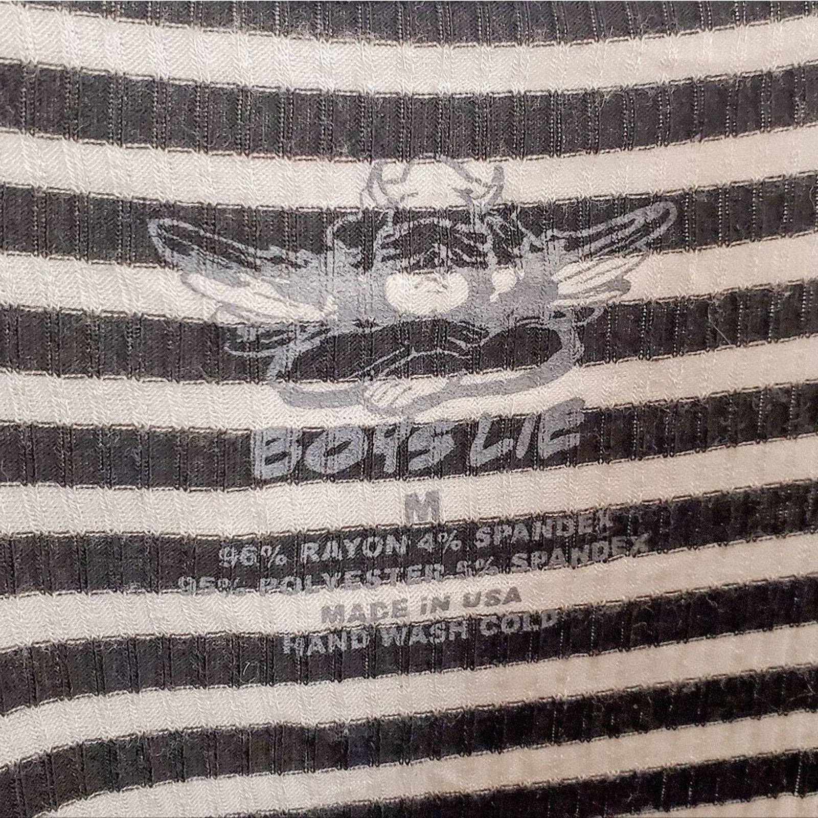 Boys Lie Boys Lie Penny Lane Black White Ribbed Babydoll Dress Size M Size M / US 6-8 / IT 42-44 - 5 Thumbnail
