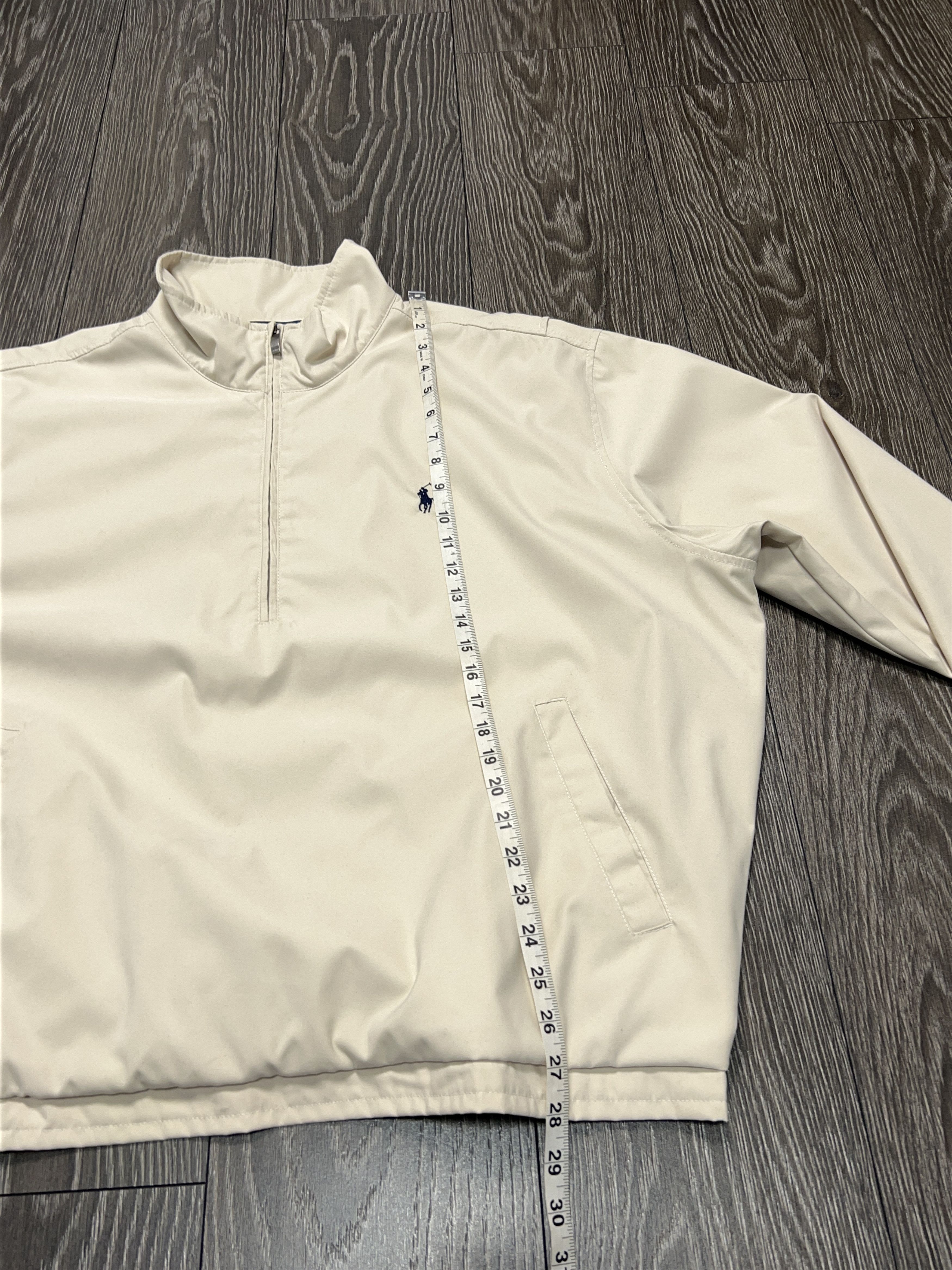 Ralph Lauren Mens Anorak Pullover Jacket Bomber Coat Beige Polyester XXL Size US XXL / EU 58 / 5 - 11 Thumbnail