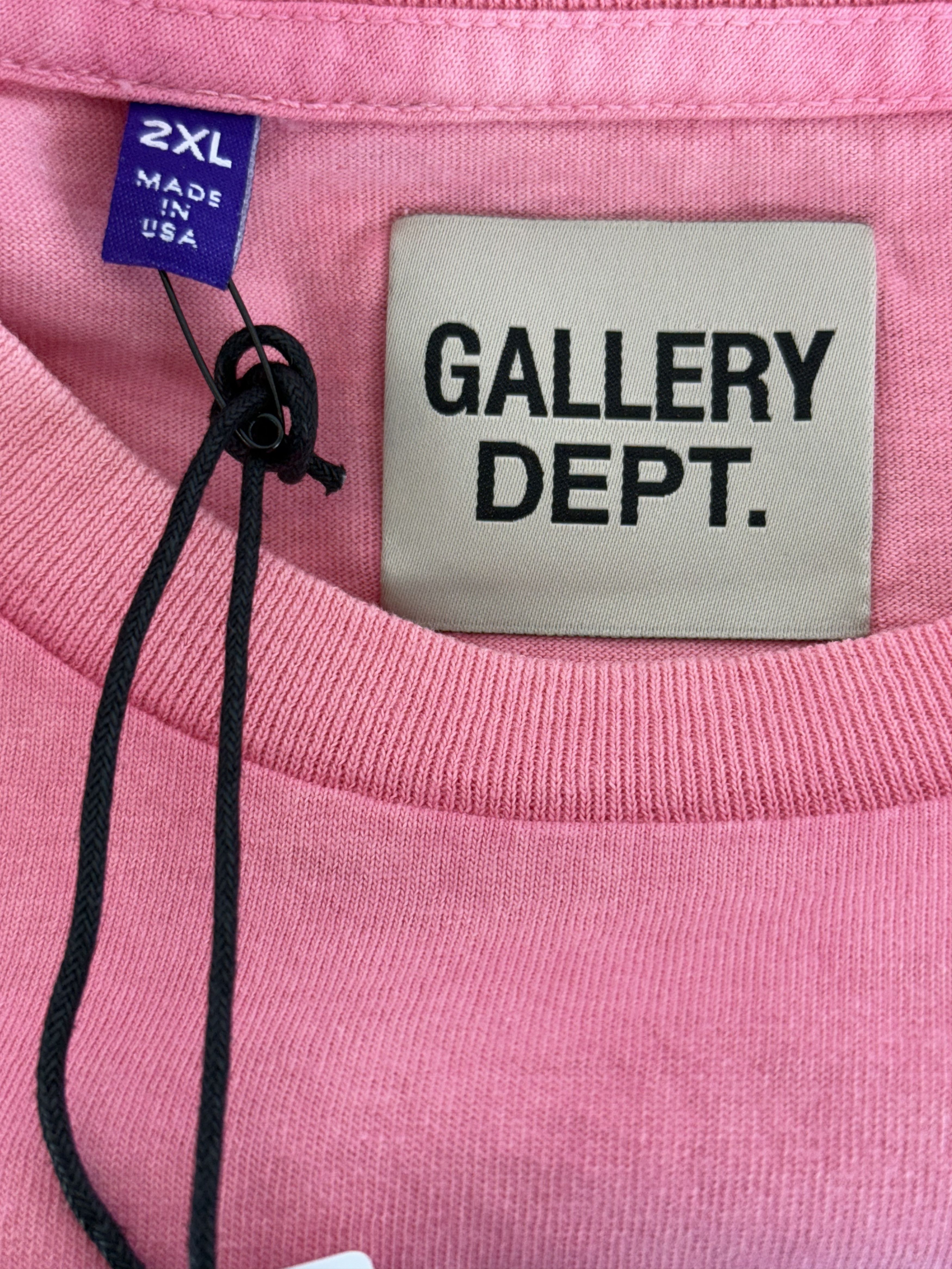 Gallery Dept. Gallery Dept Pink Paint Splatter Logo T-Shirt Size US XXL / EU 58 / 5 - 3 Thumbnail