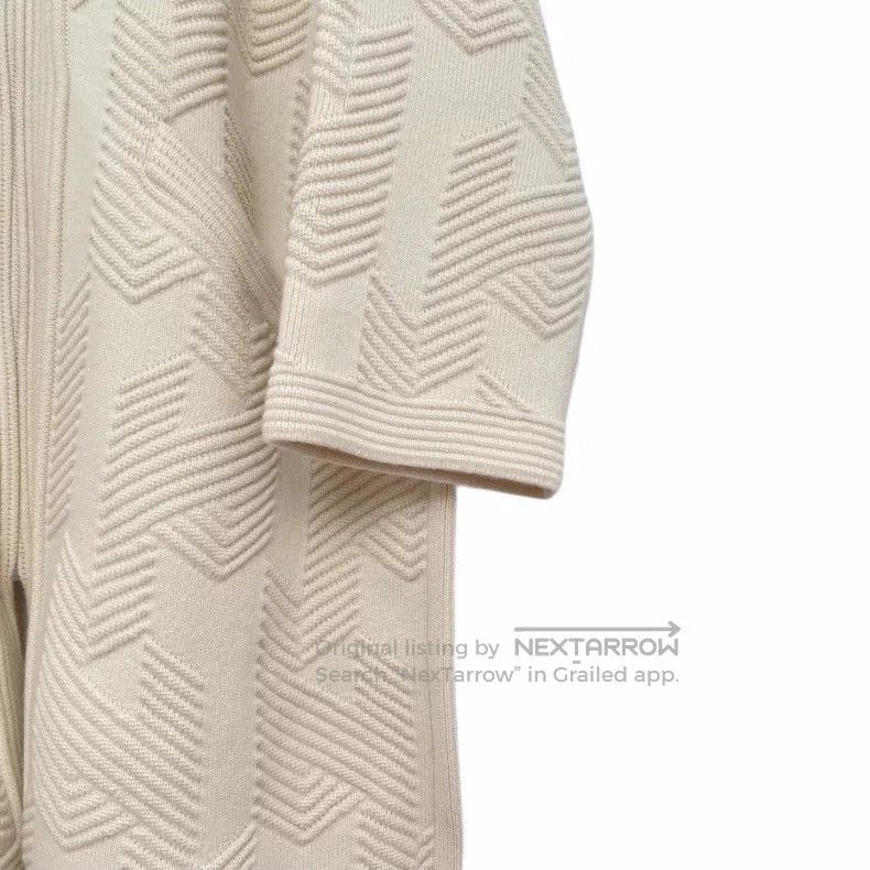 Hermes Hermes Beige knit letter jacquard all-printed wool long-sl Size XS / US 0-2 / IT 36-38 - 4 Thumbnail