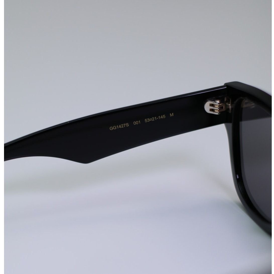 Gucci NEW Gucci Sunglasses GG1427S 001 Black Grey Men Authentic Size ONE SIZE - 5 Thumbnail