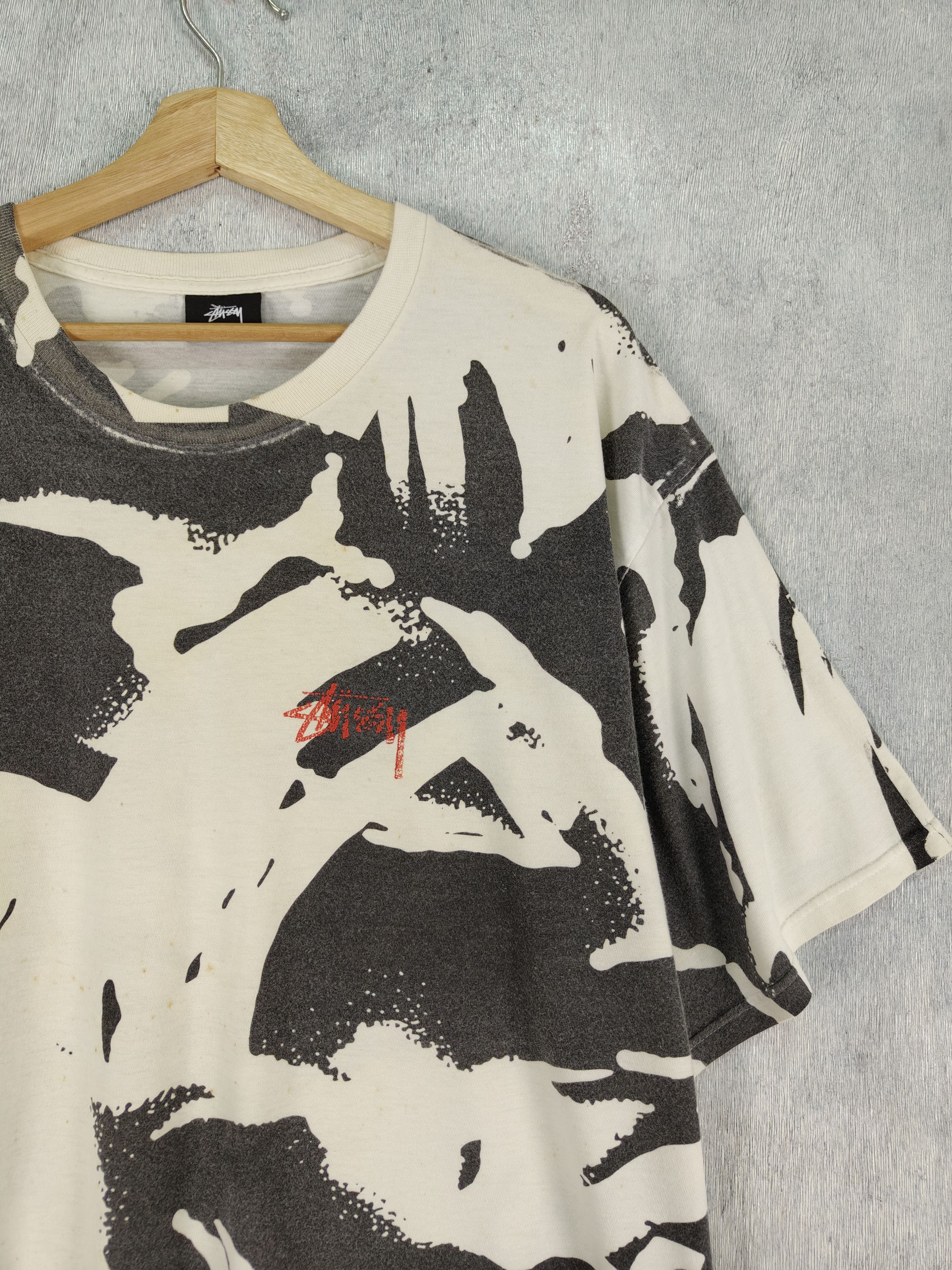 Stussy × Vintage Vintage Stussy Camo Style Streetwear Shirt Size US XL / EU 56 / 4 - 2 Thumbnail