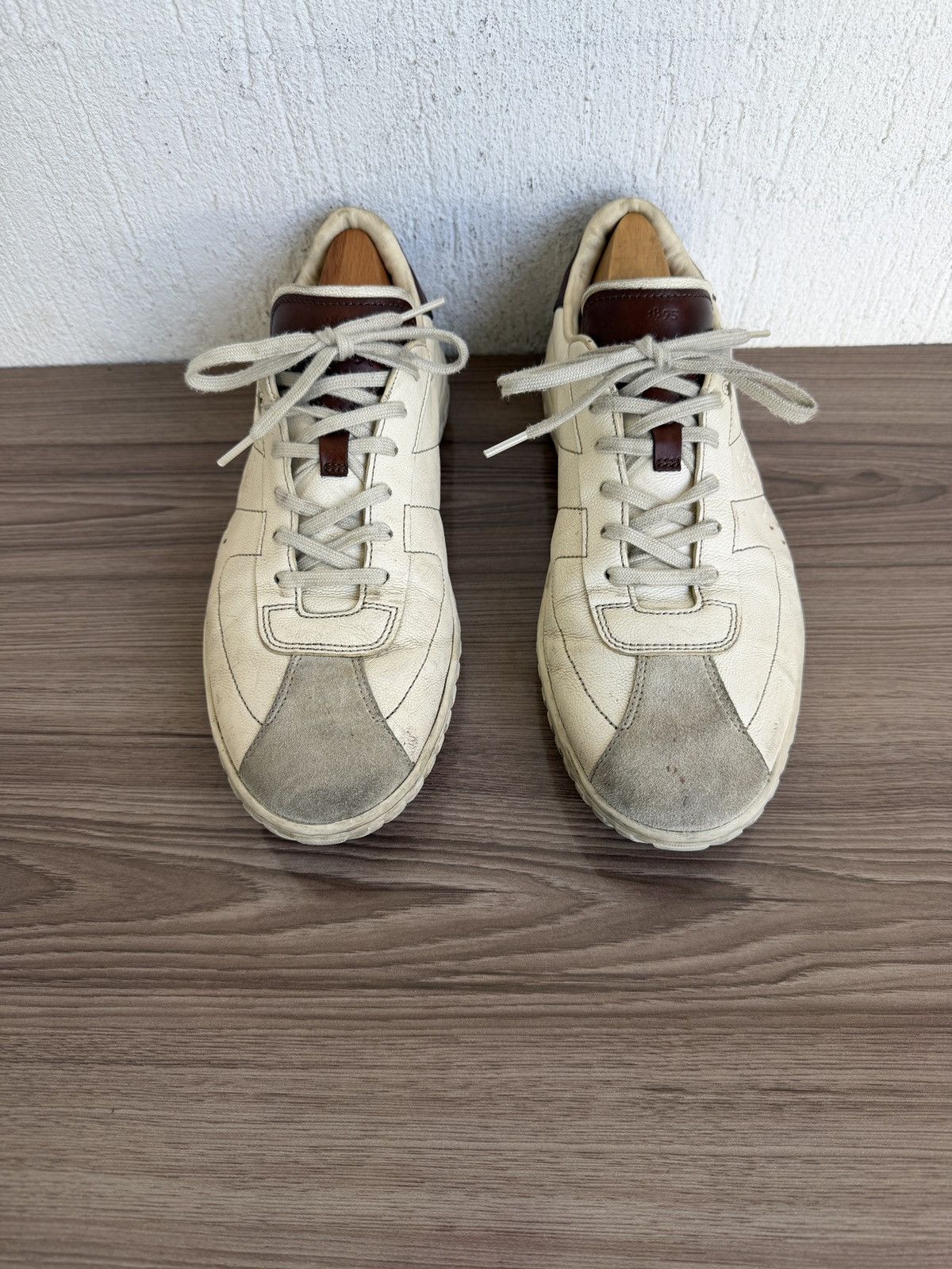 Berluti Eden scritto leather trainers Size US 9.5 / EU 42-43 - 5 Thumbnail