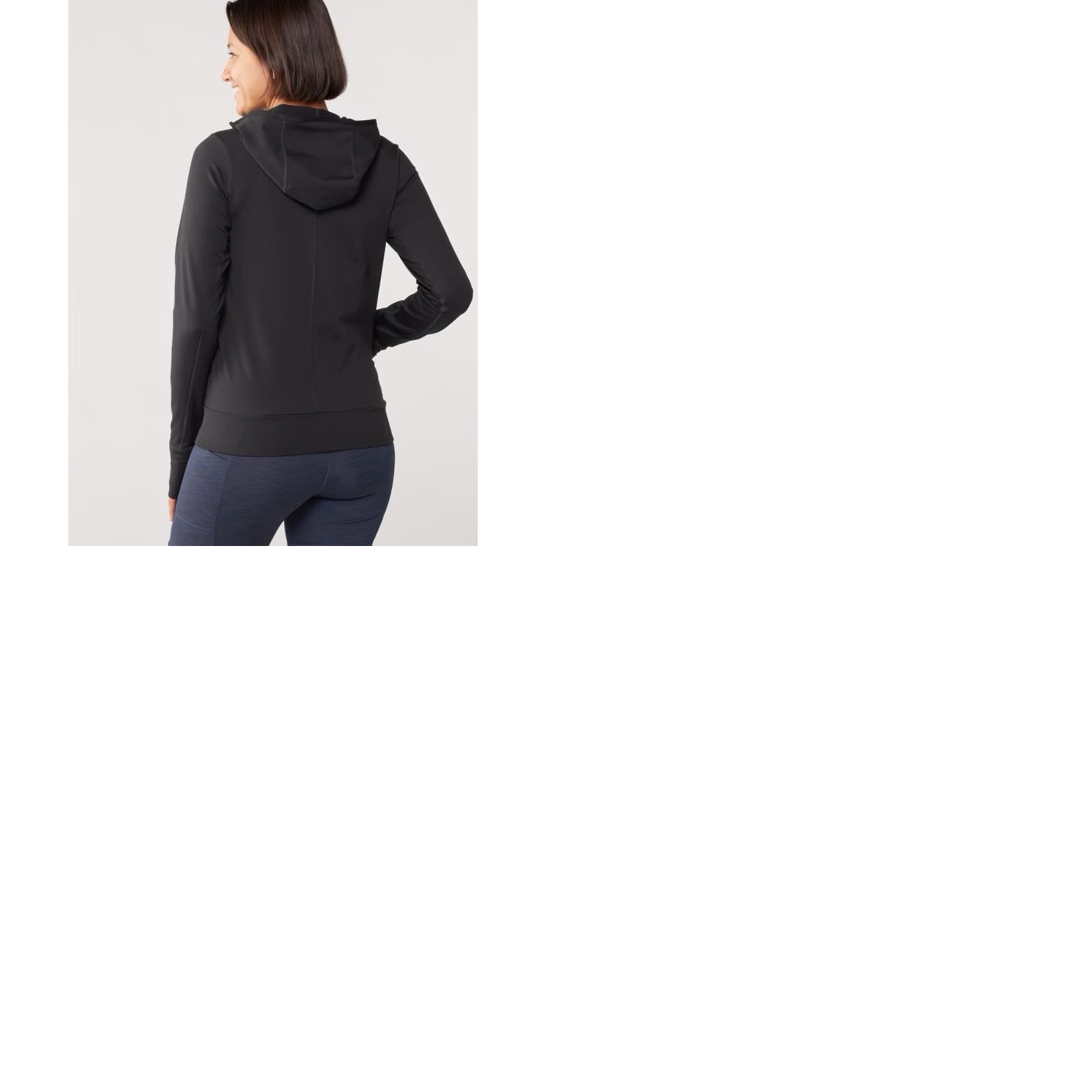 Prana prAna Jacket Womens S Black Ice Flow Full Zip Hoodie Long Sleeve Thumbholes Hoodie Size S / US 4 / IT 40 - 9 Thumbnail
