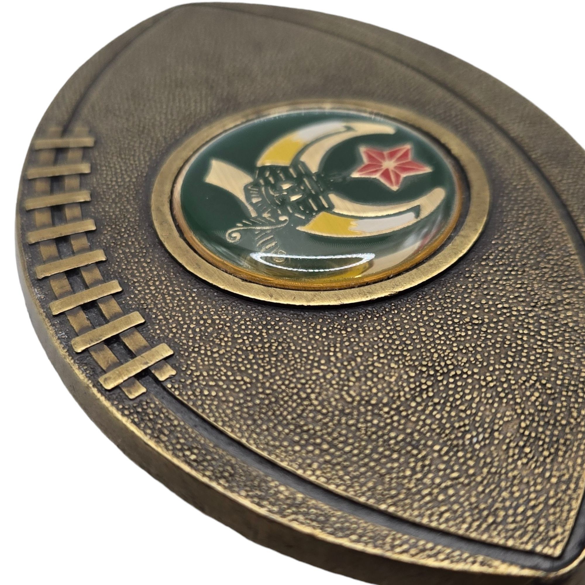Vintage Vintage Shriners Masonic Football Belt Buckle Fraternal Orga Size ONE SIZE - 12 Thumbnail
