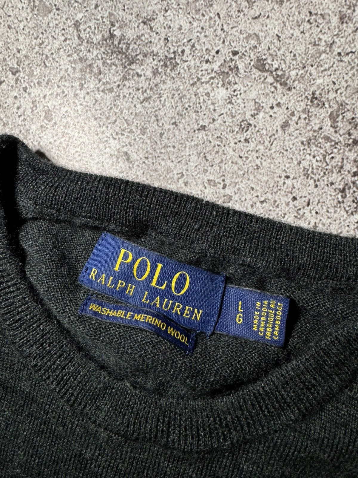 Polo Ralph Lauren × Vintage Polo Ralph Lauren Merino Wool Vintage Sweater y2k Size US L / EU 52-54 / 3 - 6 Thumbnail
