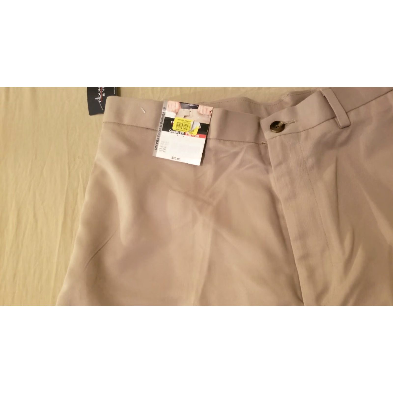 Roundtree & Yorke VINTAGE Mens New Roundtree & Yorke Khaki Shorts 40 Performance Golf Shirt? Size US 40 / EU 56 - 6 Thumbnail