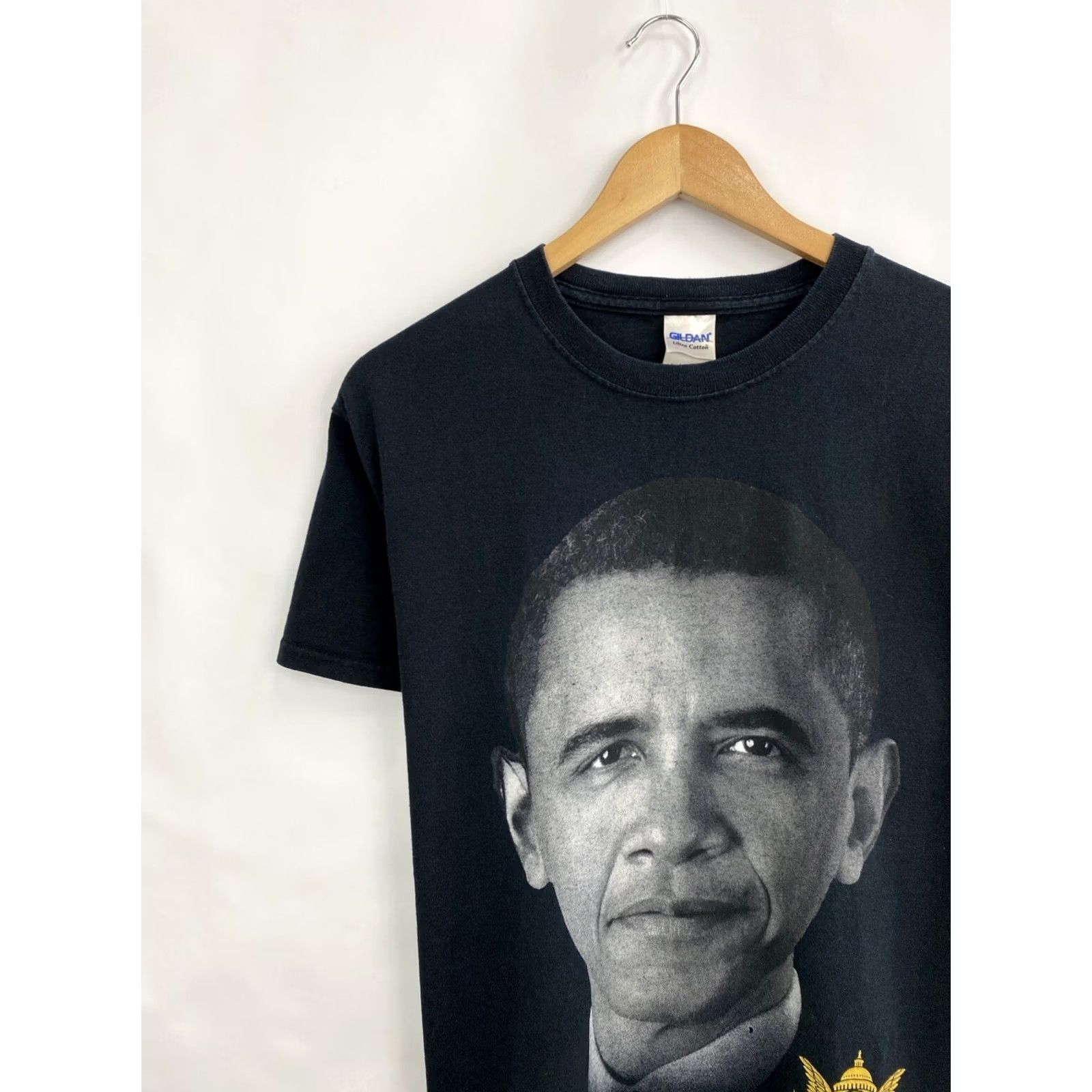 Gildan VINTAGE Barack Obama Wu Tang T-shirt M Black 90s Mens Shirt Size US M / EU 48-50 / 2 - 2 Thumbnail
