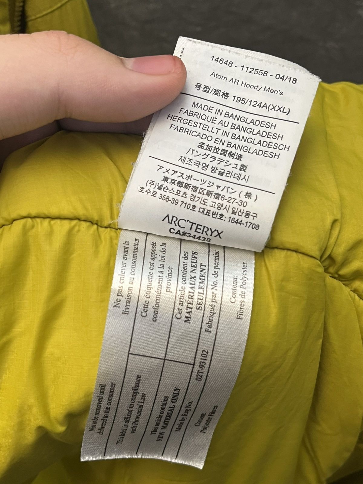 Arc'teryx Arc'tery Men's Atom LT Hoody Jacket Size US XL / EU 56 / 4 - 7 Thumbnail