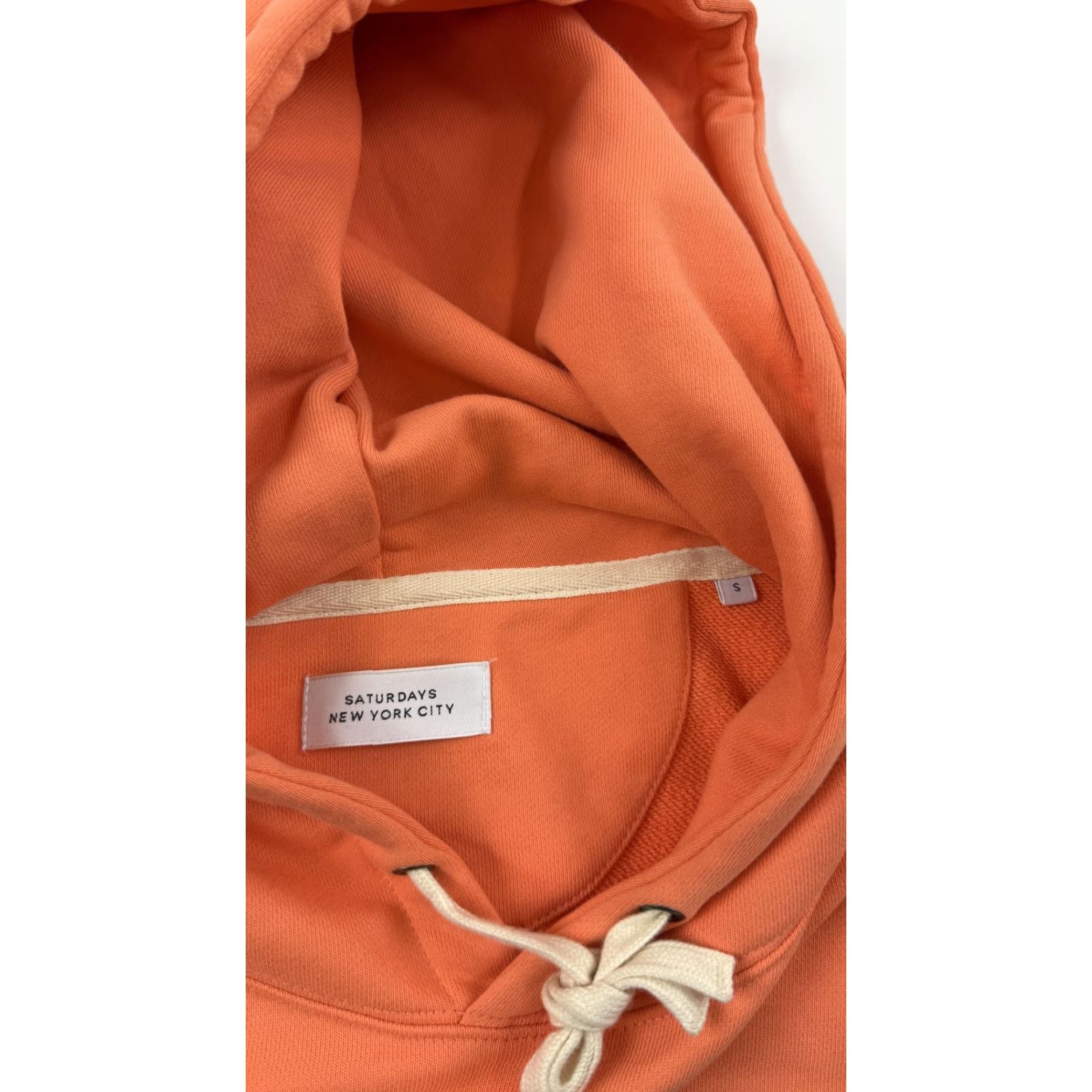 Logo 7 VINTAGE Saturdays New York City Hoodie Mens Small Orange Pullover Sweatshirt Graphic Logo Skateboarding Size US S / EU 44-46 / 1 - 4 Thumbnail