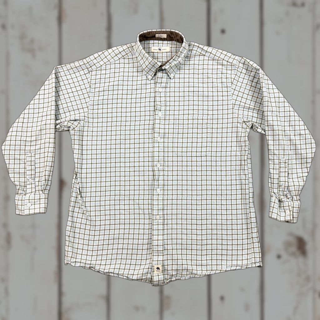 Vintage Onward Reserve Shirt Mens L Blue Plaid Cotton Flannel Long Sleeve Classic Fit Size US L / EU 52-54 / 3 - 1 Thumbnail