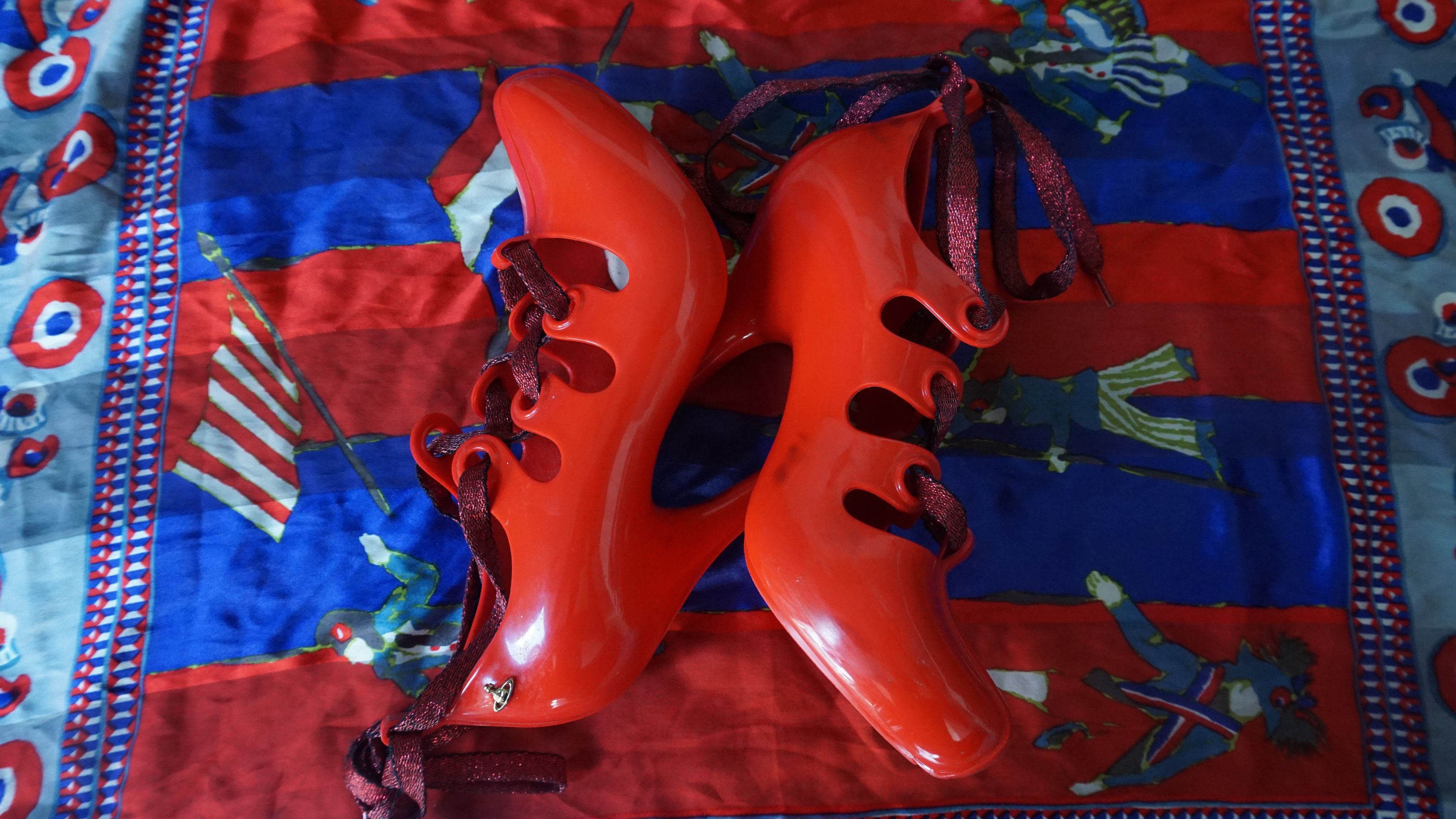 Vivienne Westwood Vivienne Westwood Anglomania Melissa red Lace Up Heels Size US 6 / IT 36 - 7 Thumbnail