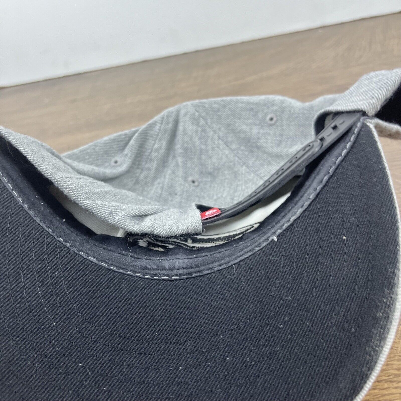 Other E Gray Snapback Hat Gray Adjustable Hat Adult Fit Gray Hat Size ONE SIZE - 14 Thumbnail