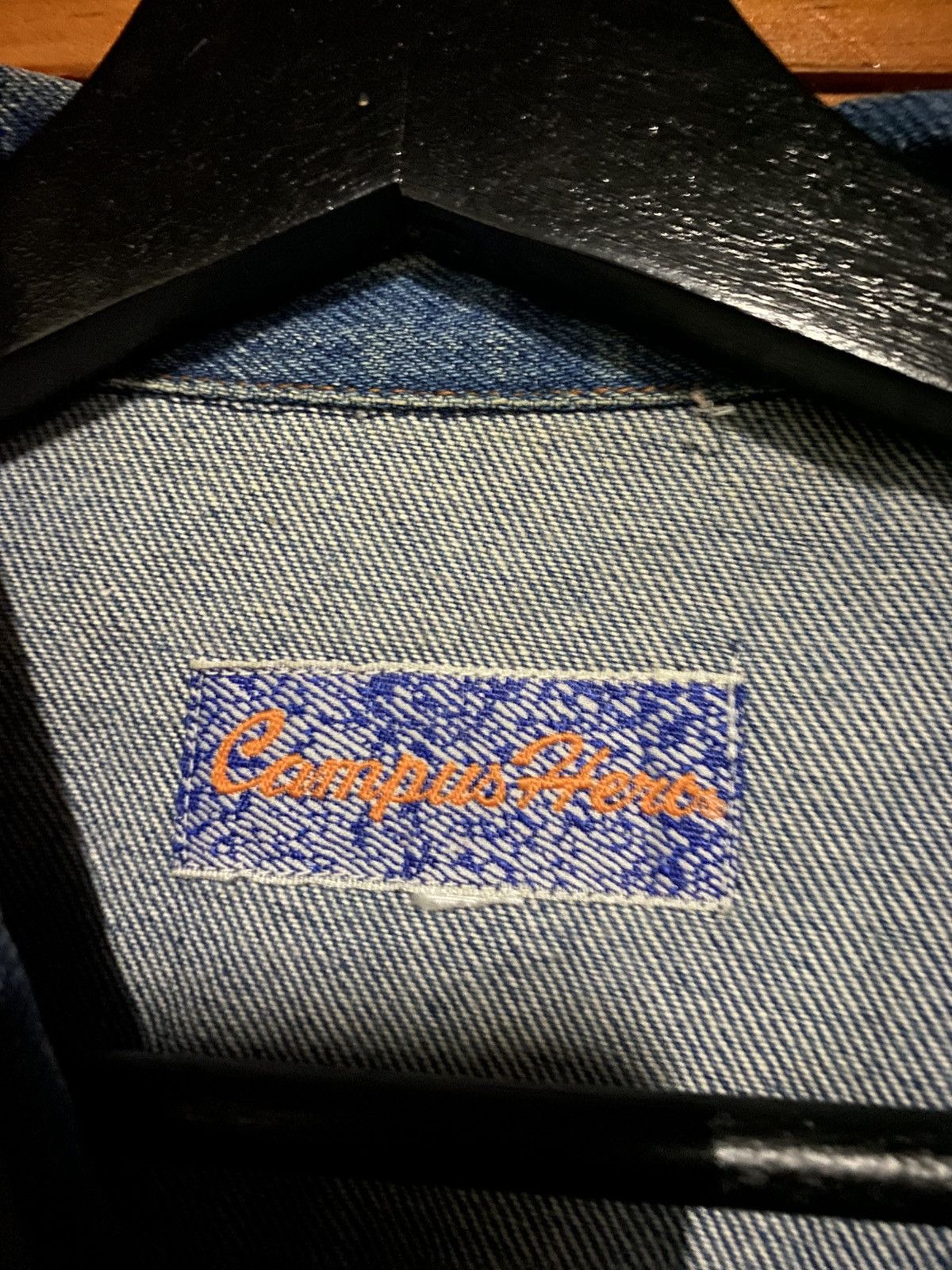 Japanese Brand Vintage Campus Hero Denim Vest Classic Blue Jean Sleeveless Size US L / EU 52-54 / 3 - 6 Thumbnail