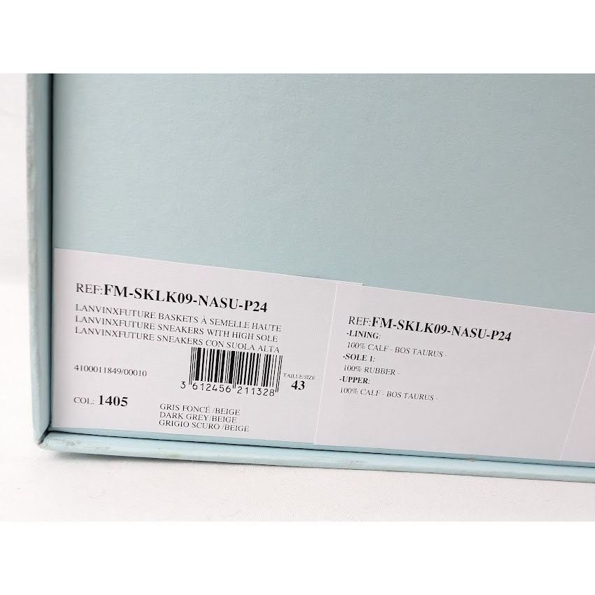 Future o1rshd1 Q:2 / Sneakers With High Sole in Dark Grey/Beige Size US 10 / EU 43 - 22 Thumbnail