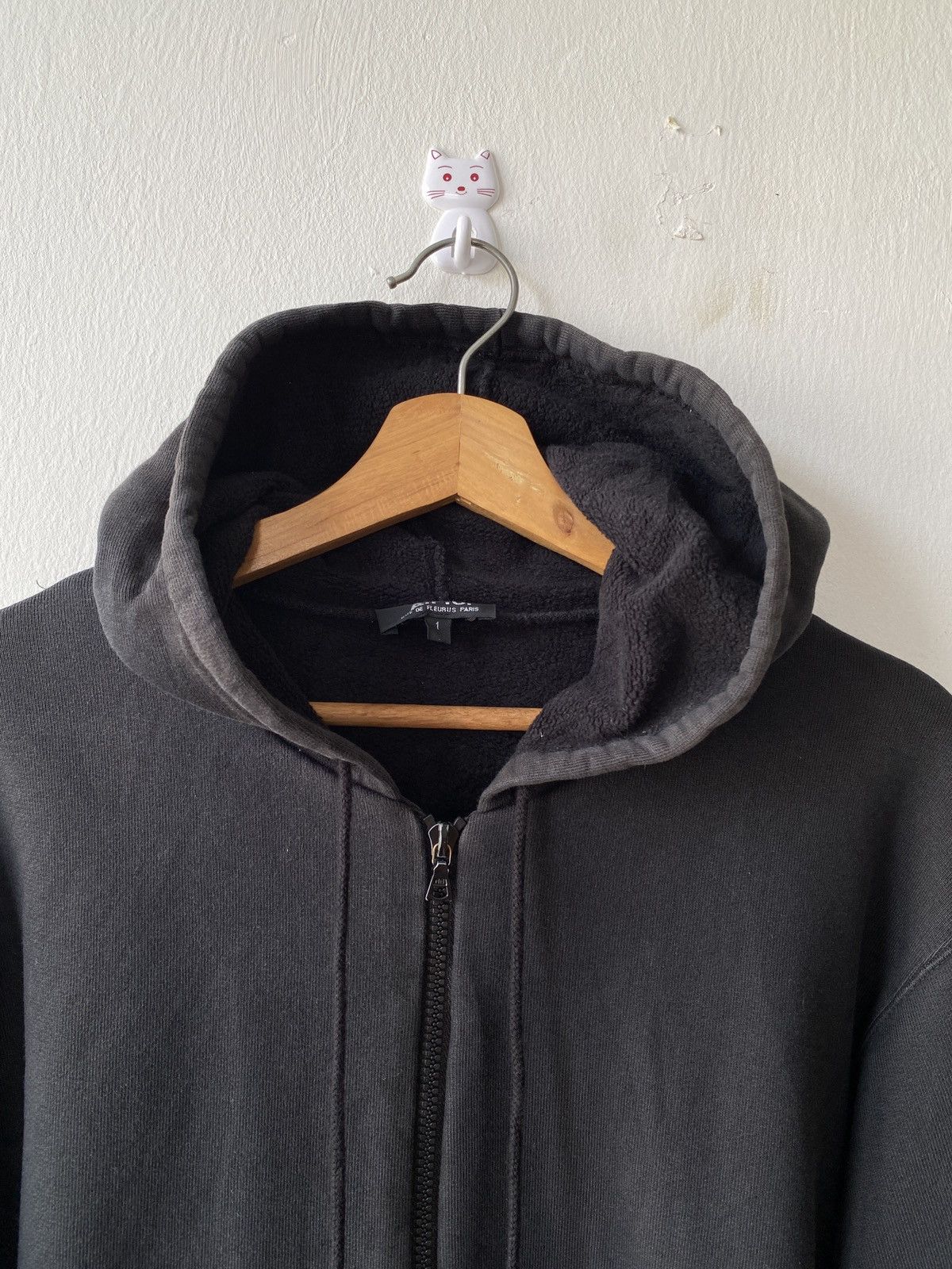 A.P.C. × Japanese Brand 1990s - A.P.C Black Zipper Hoodie Size US M / EU 48-50 / 2 - 5 Thumbnail
