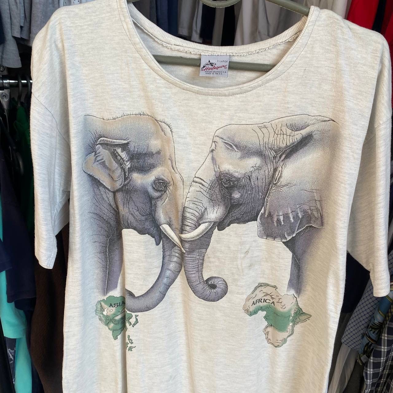 Vintage Vintage Made In USA Nature Graphic 90’s tee Size US XL / EU 56 / 4 - 2 Thumbnail