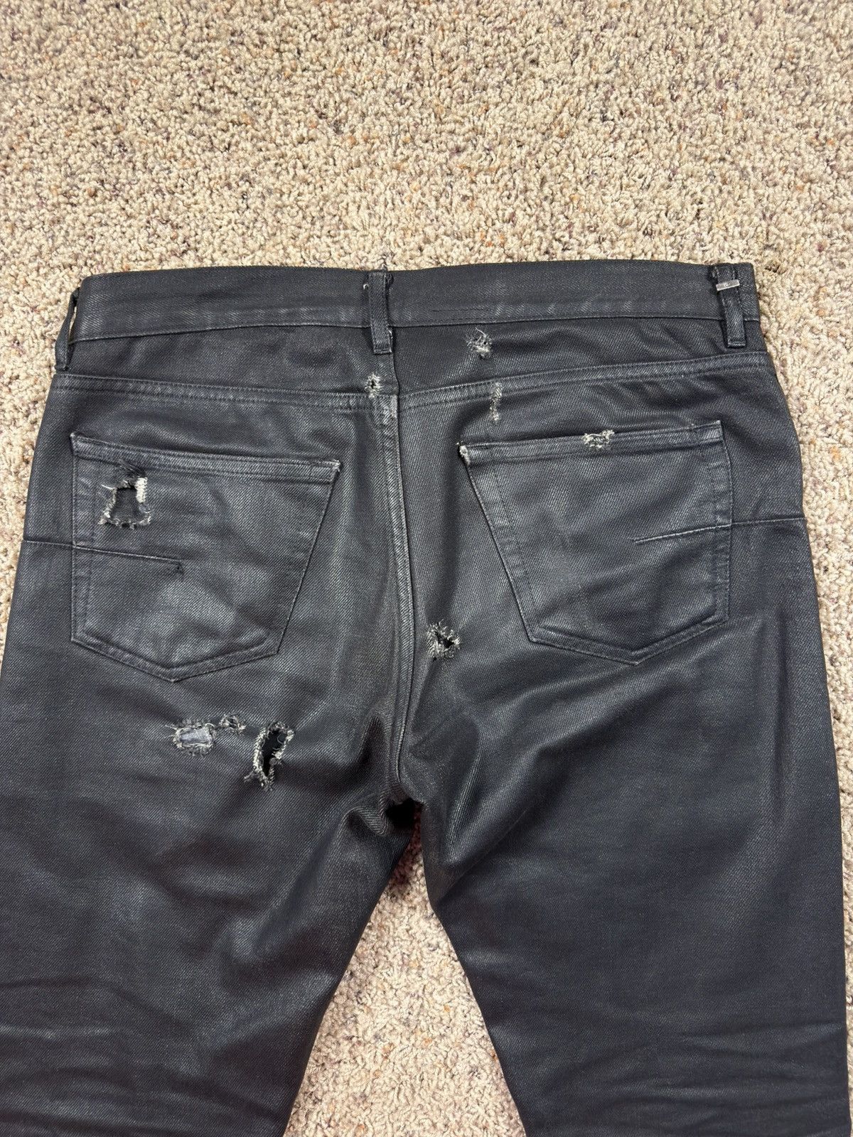 Dior Dior Homme SS04 Waxed Strip Denim Size US 29 - 7 Thumbnail