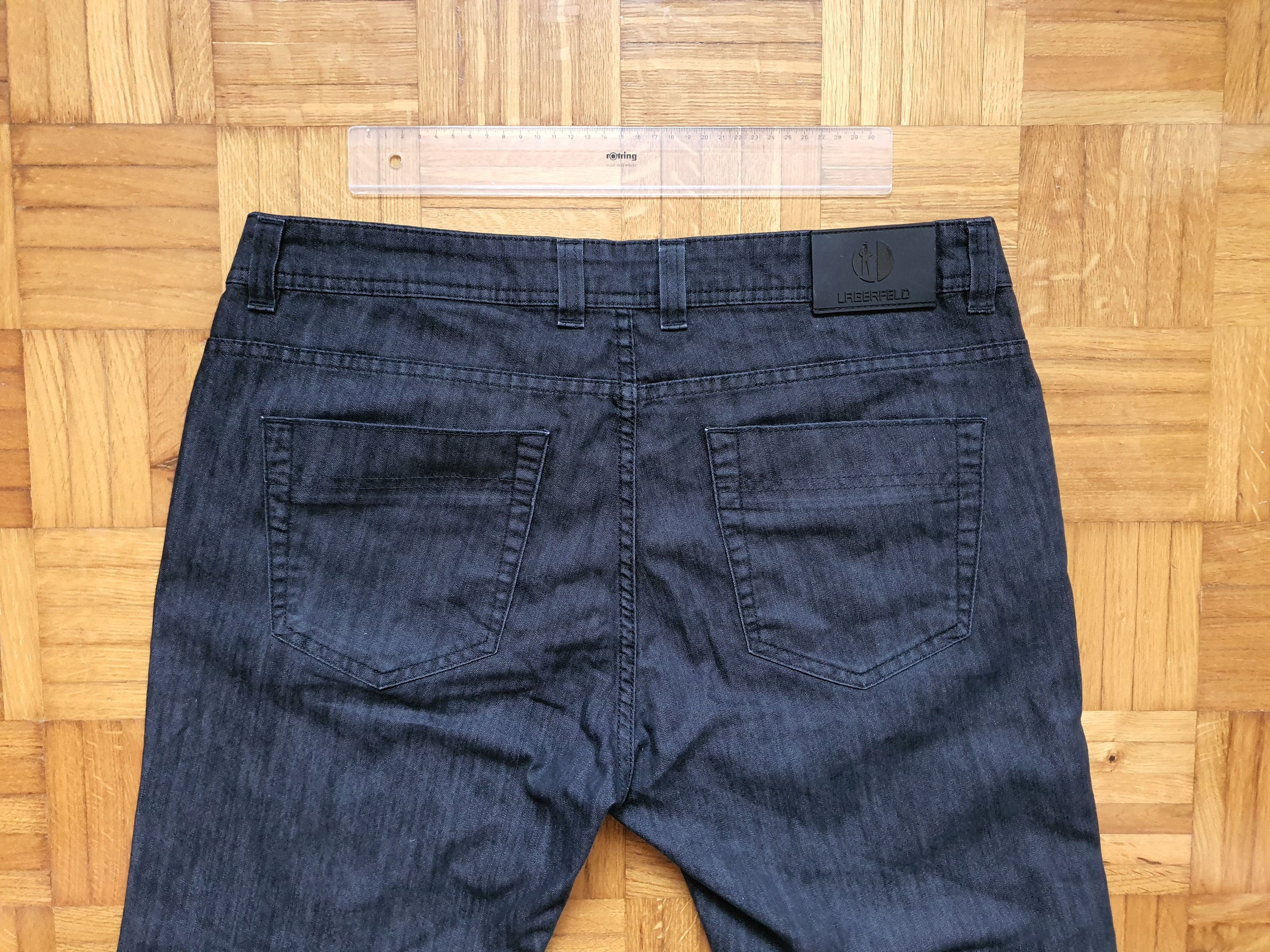 Karl Lagerfeld Waxed Denim Jeans - Vintage (Y2K, 00s) - Made In Italy Size US 34 / EU 50 - 10 Thumbnail