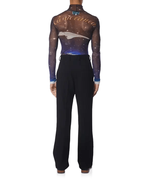 Casablanca o1mle0326 Printed Mesh Top High Neck in Multicolor Size US XL / EU 56 / 4 - 3 Thumbnail