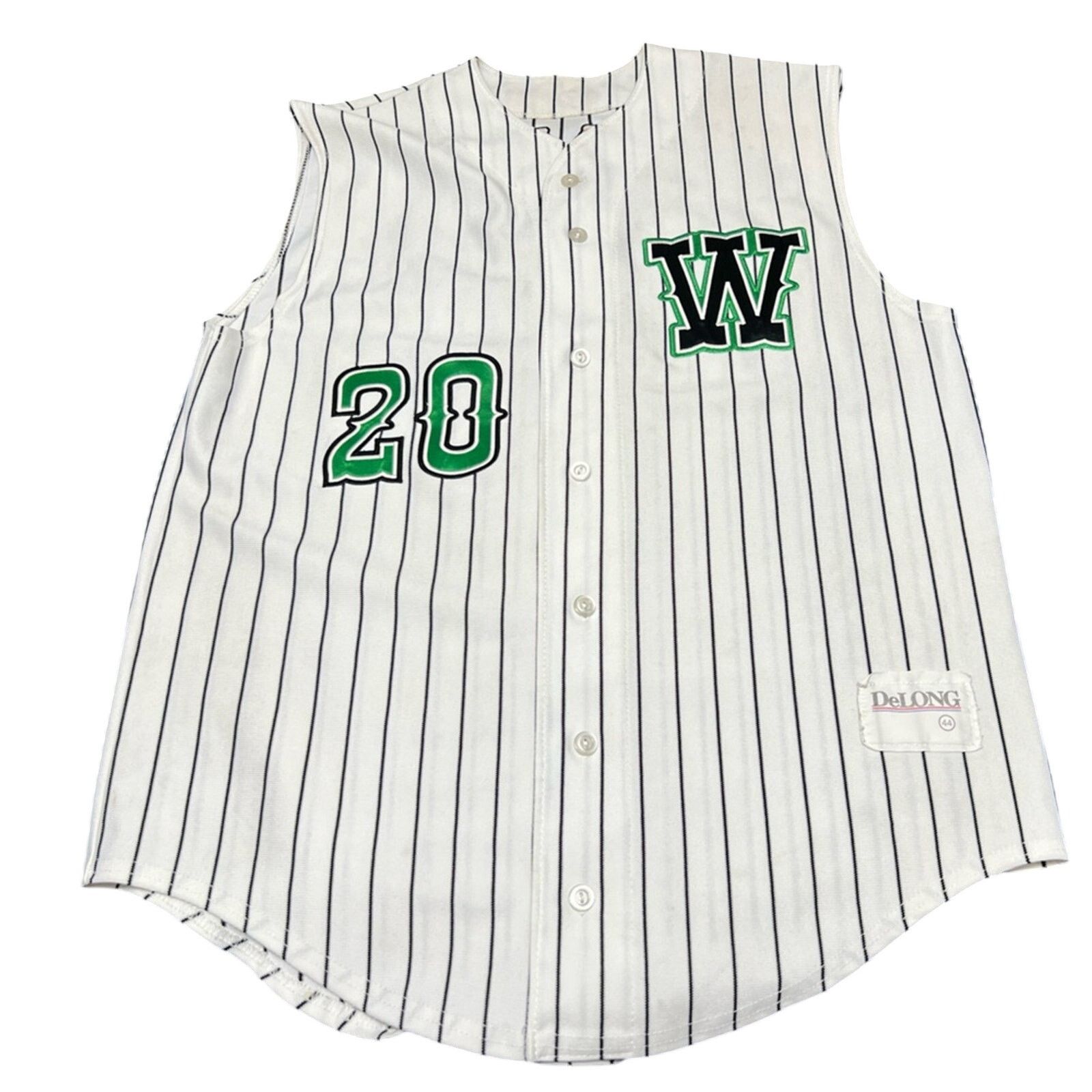 Vintage Delong MiLB Game Used # 20 Minor Jersey Men 44 LARGE