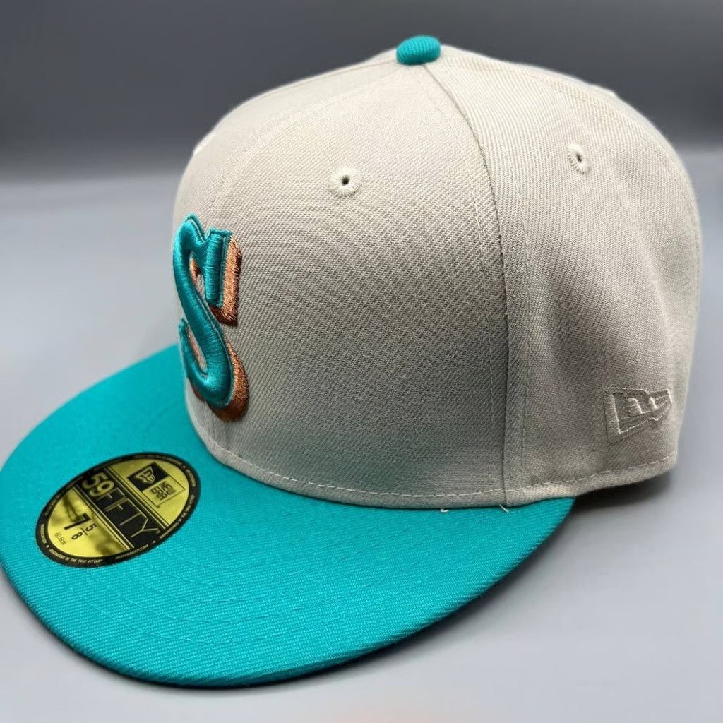 New Era Seattle Mariners Hat Men 7 5/8 59Fifty New Era Fitted Cap Size ONE SIZE - 3 Thumbnail