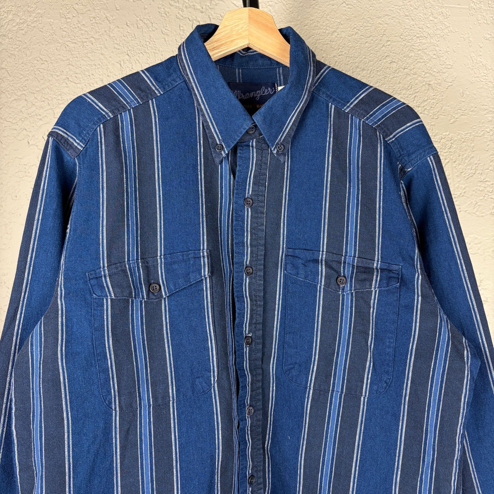 Wrangler Wrangler Vintage 80s X Long Tails Large Button Down Shirt Size US L / EU 52-54 / 3 - 2 Thumbnail