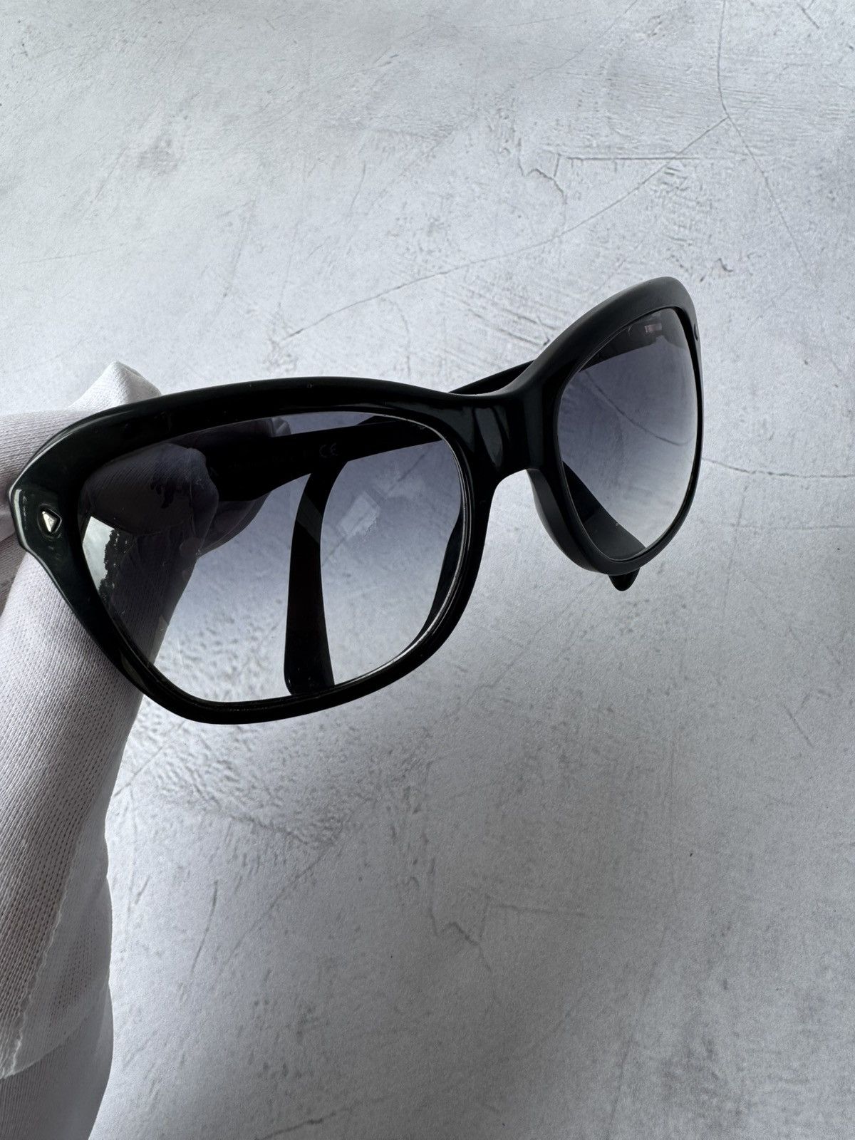 Prada × Vintage Prada Sunglasses SPR 24N Black Acetate Size ONE SIZE - 11 Thumbnail