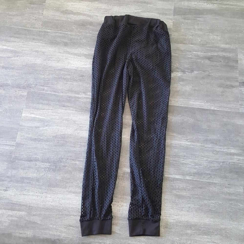 Designer Blacked Out Banded Mesh Sweats Size 28" / US 6 / IT 42 - 2 Thumbnail