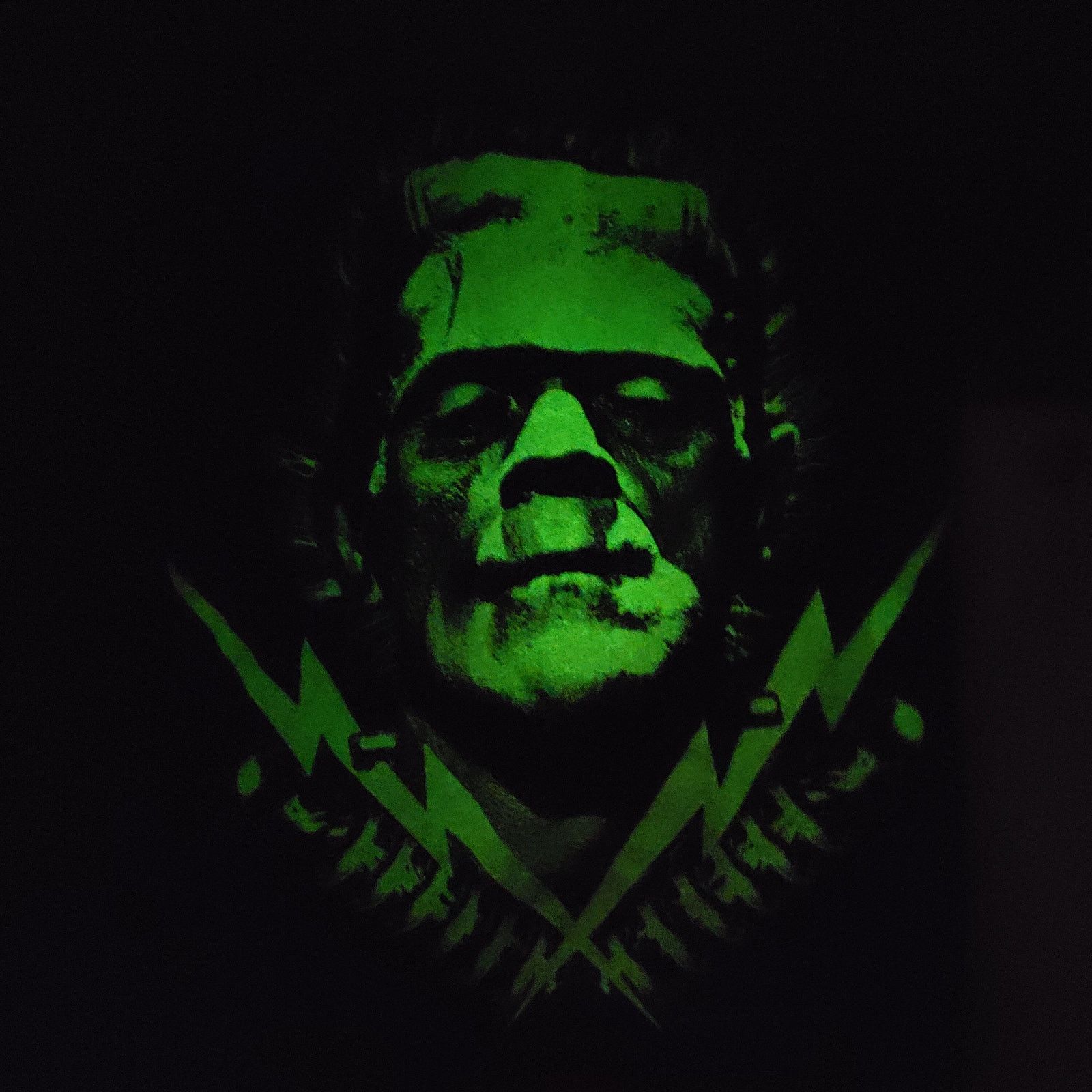 Other Glow In The Dark Frankenstein Unisex Tee (Rock Rebel) - Med Size US M / EU 48-50 / 2 - 3 Thumbnail