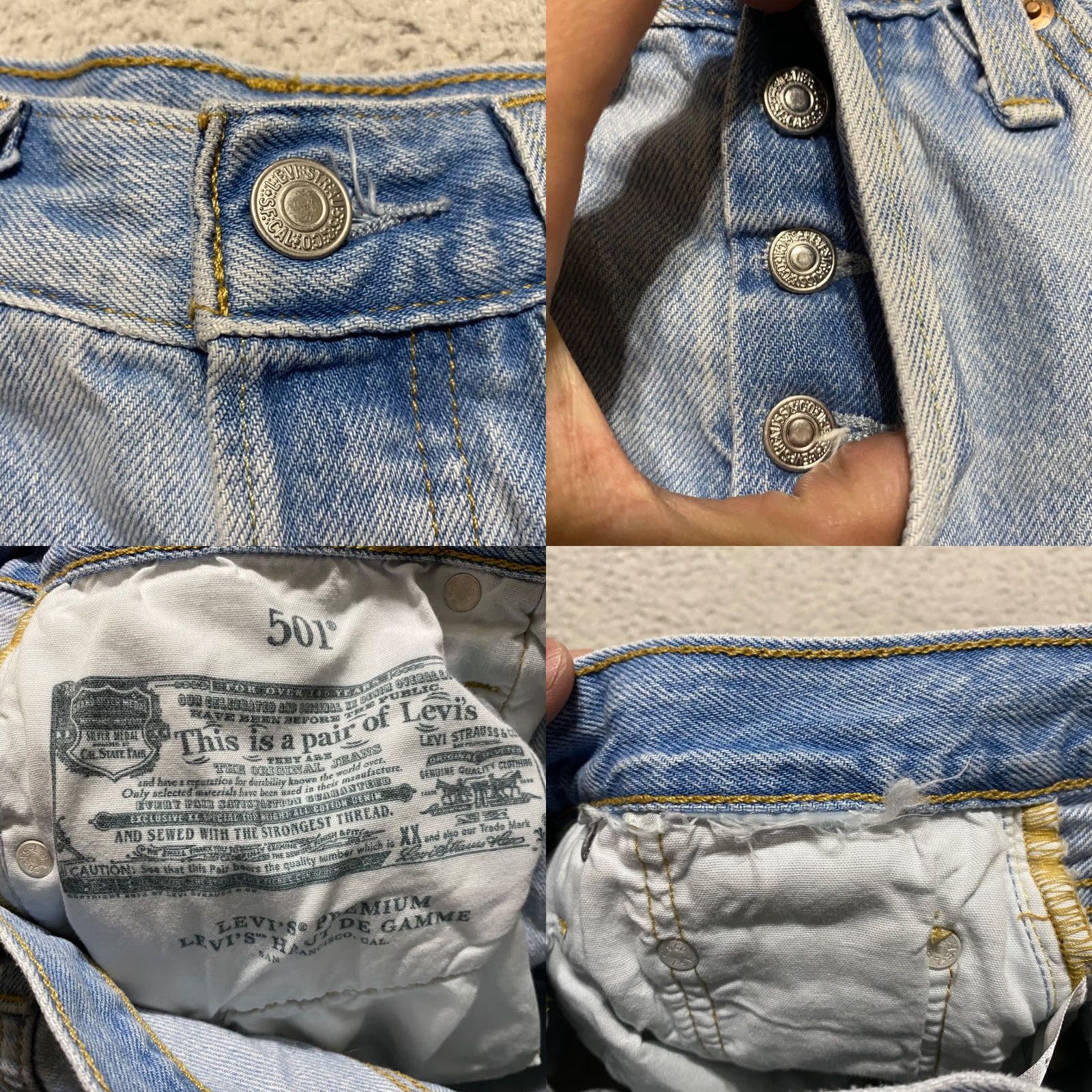 Levi's Levi's 501 Jeans Shorts Blue Denim Medium Wash Cut-Off Inseam 2" Womens Size 28 Shorts Structured Pockets 5-Pocket Design Modern Classic Mens? Wait Size 28" / US 6 / IT 42 - 8 Thumbnail