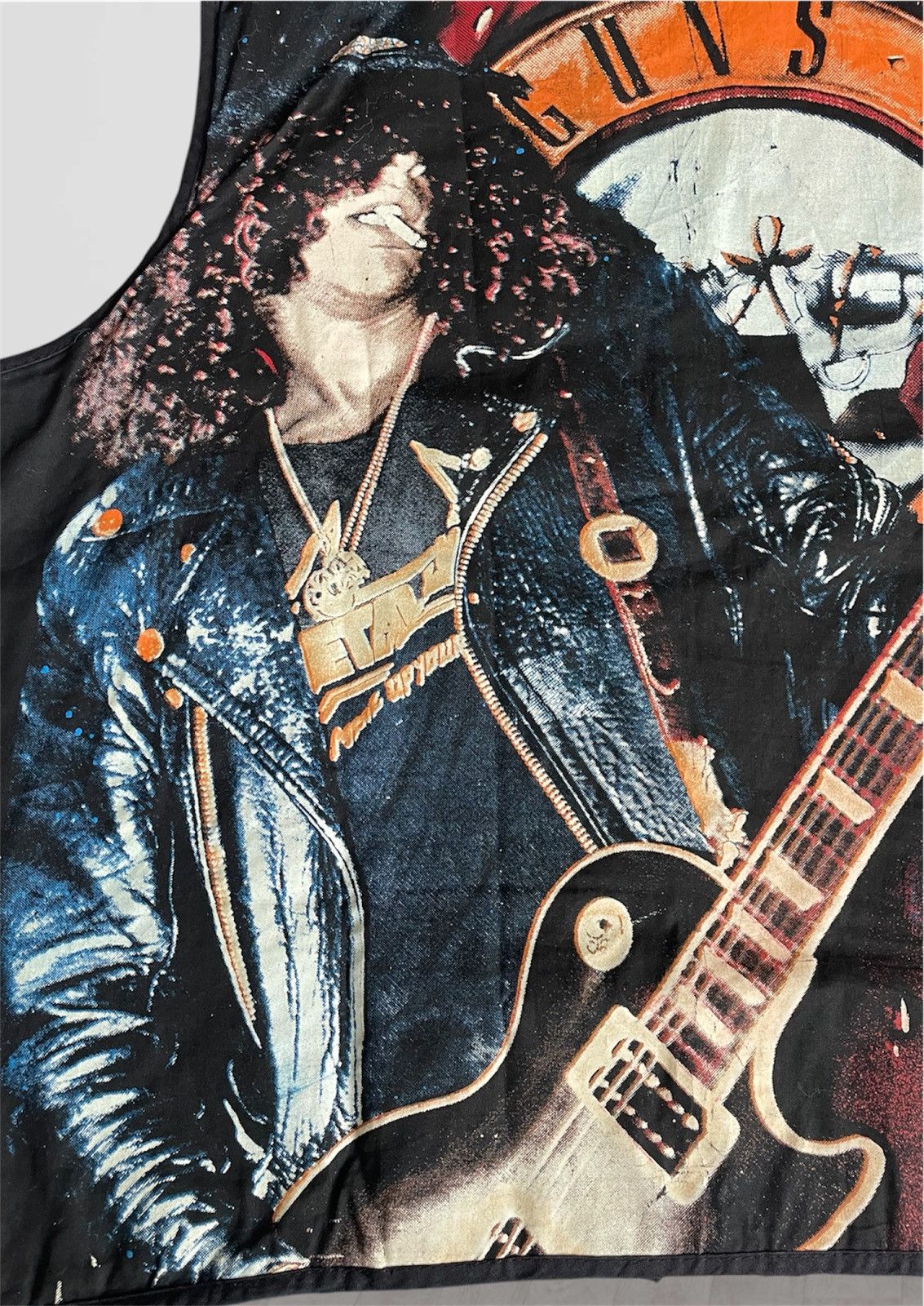 Vintage Rare Guns N’ Roses Slash Vest AOP Vintage Empire 90s Size US L / EU 52-54 / 3 - 3 Thumbnail