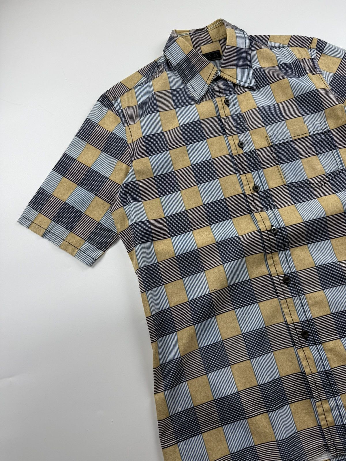 Prada Prada S/S’08 Madras Check Pattern Shirt Size US M / EU 48-50 / 2 - 4 Thumbnail