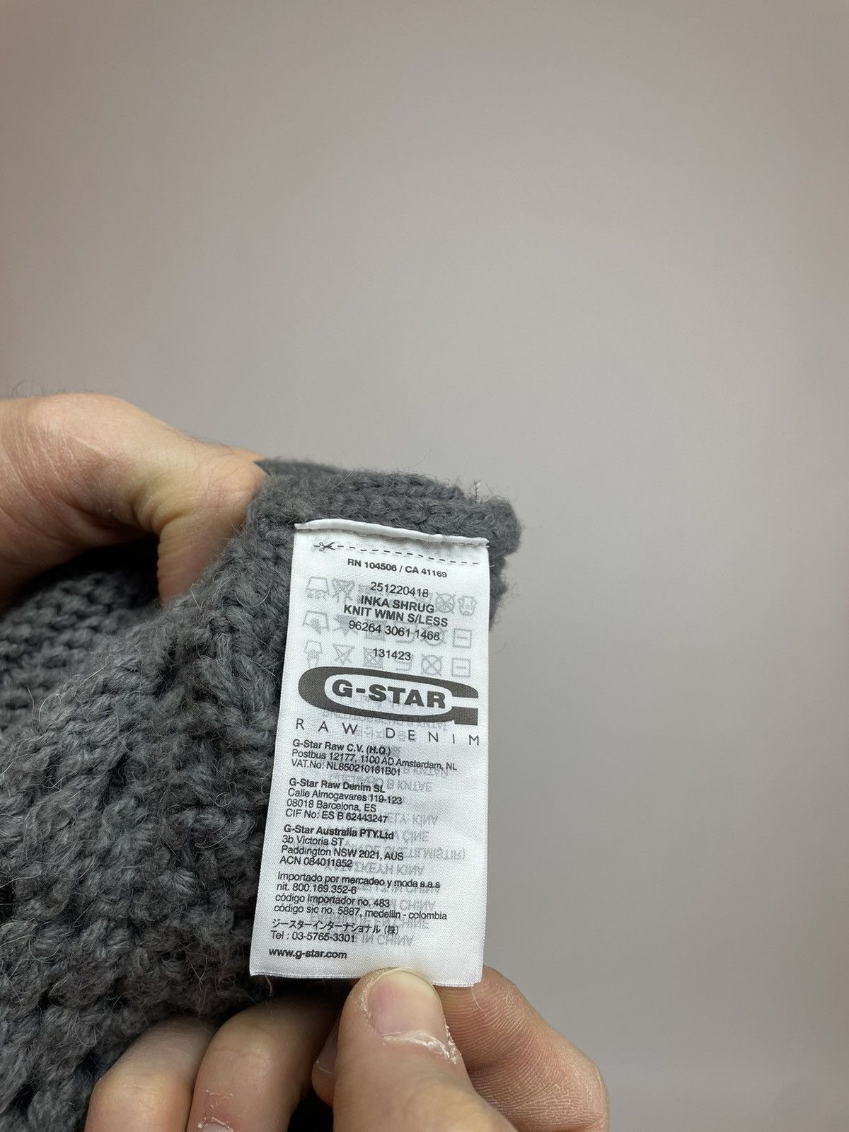 G-Star × Japanese Brand G-star INKA SHRUG CAPE KNIT Poncho Sleeveless Oversized Size XS / US 0-2 / IT 36-38 - 8 Thumbnail