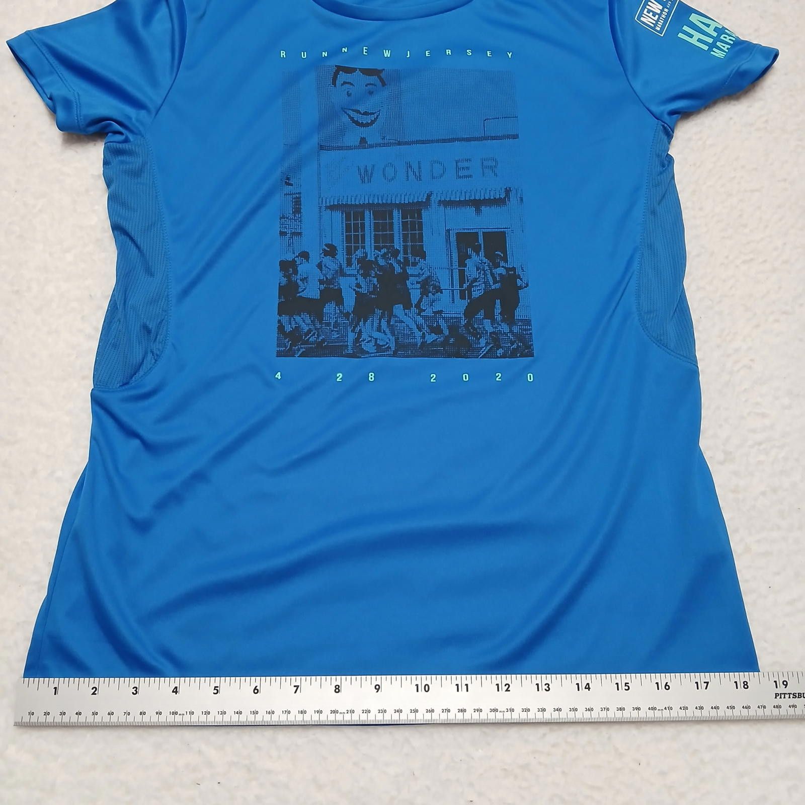 Diadora Diadora NJ Marathon Performance Tee M Blue Size ONE SIZE - 8 Thumbnail