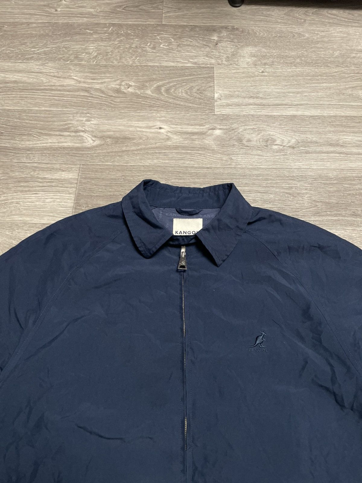 Kangol Vintage Kangol Navy Blue Light Jacket Overshirt 90s Size US M / EU 48-50 / 2 - 2 Thumbnail