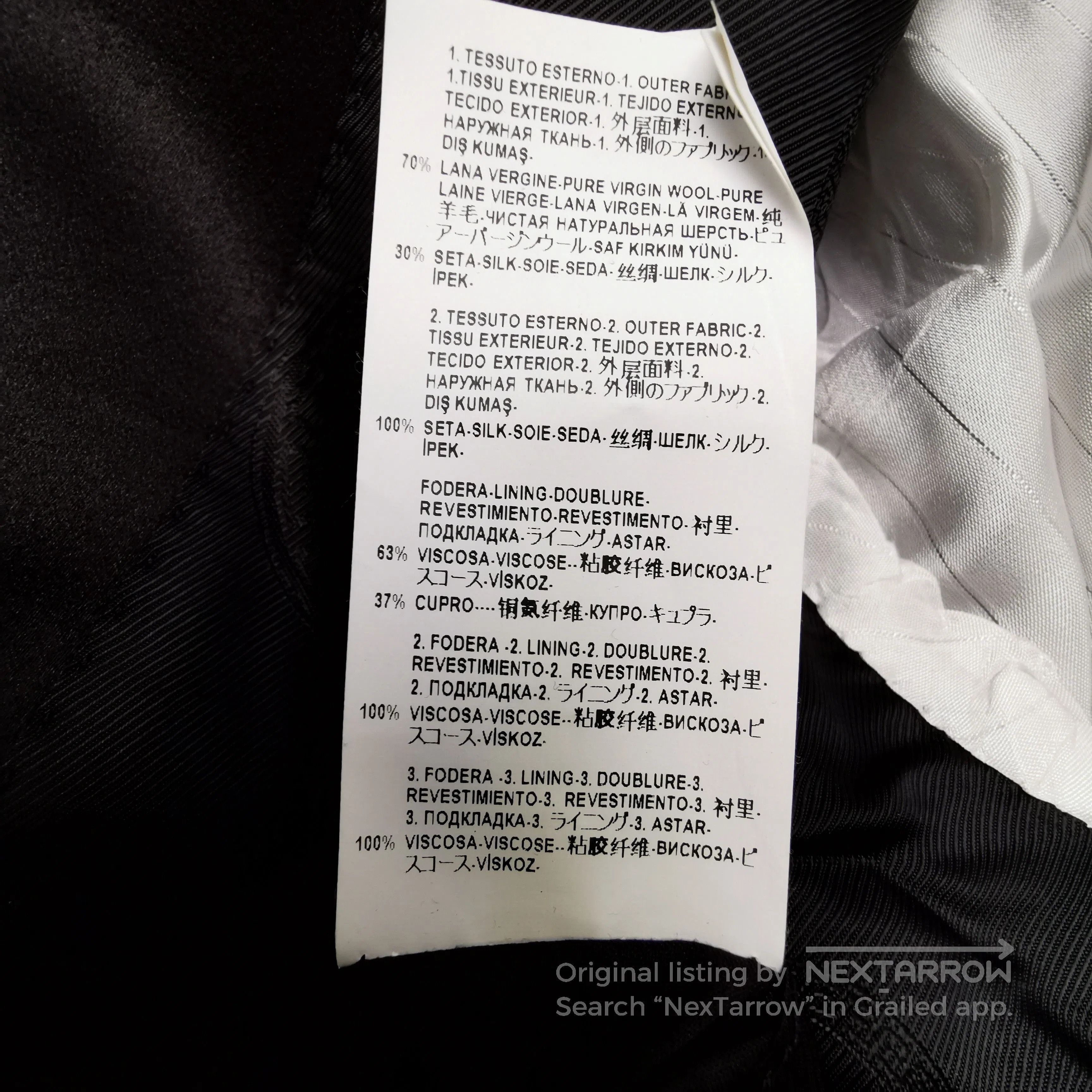 Versace Versace Solid Lapel Suit Set XL. Size US M / EU 48-50 / 2 - 8 Thumbnail