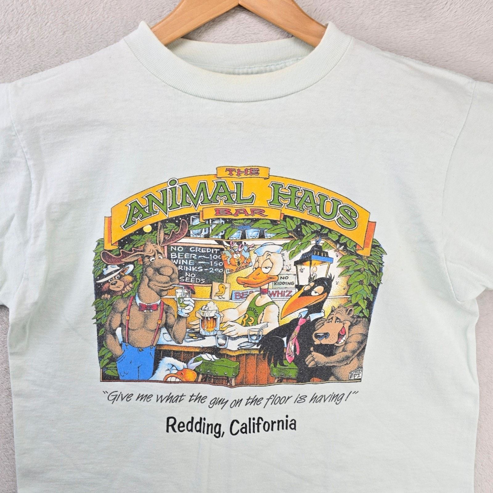 Other Vintage The Animal Haus Bar Drunk Animals Shirt Large 80s Size US L / EU 52-54 / 3 - 1 Thumbnail