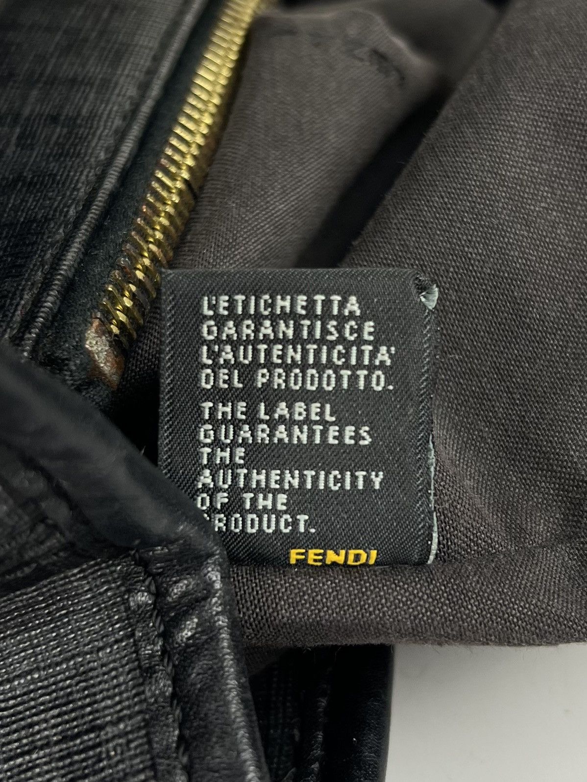 Fendi FENDI ZUCCHINO Hand Bag FF Monogram Canvas Black Women’s Size ONE SIZE - 15 Thumbnail