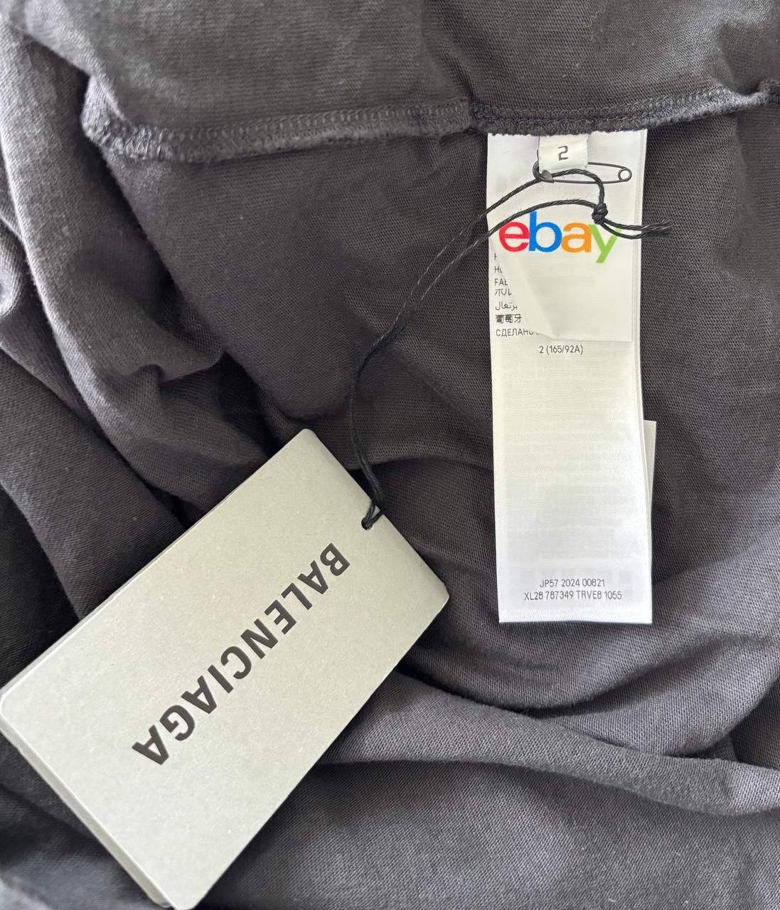 Balenciaga ebay t-shirt black Size US M / EU 48-50 / 2 - 4 Thumbnail