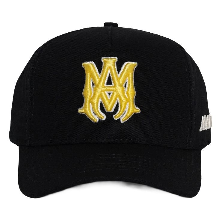 Amiri MA Outline Canvas Hat Black/Yellow Size ONE SIZE - 1 Preview