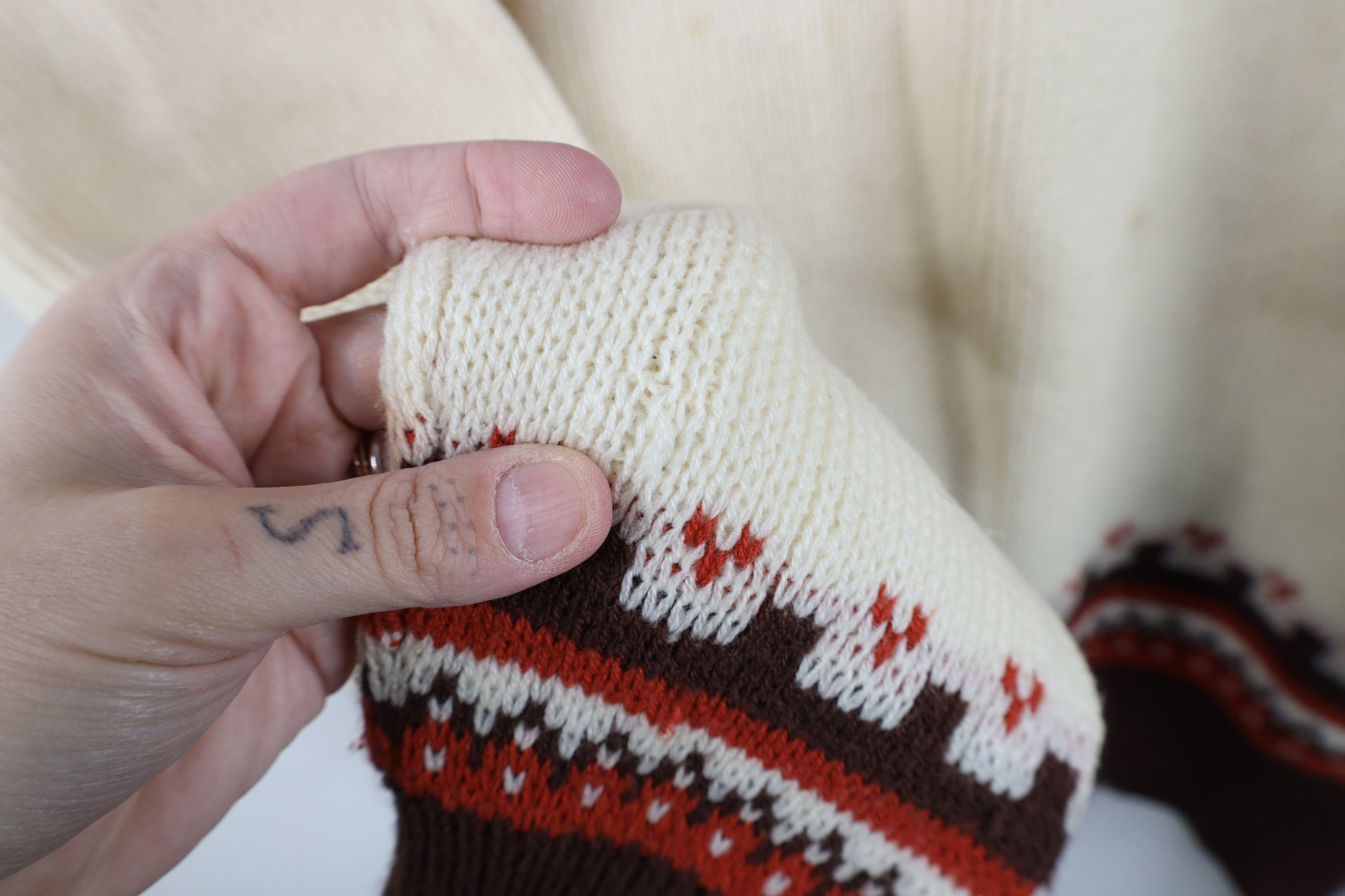 Vintage Vintage 60s 70s Mid Century Modern MCM Sweater Earth Tone Size US XL / EU 56 / 4 - 6 Thumbnail