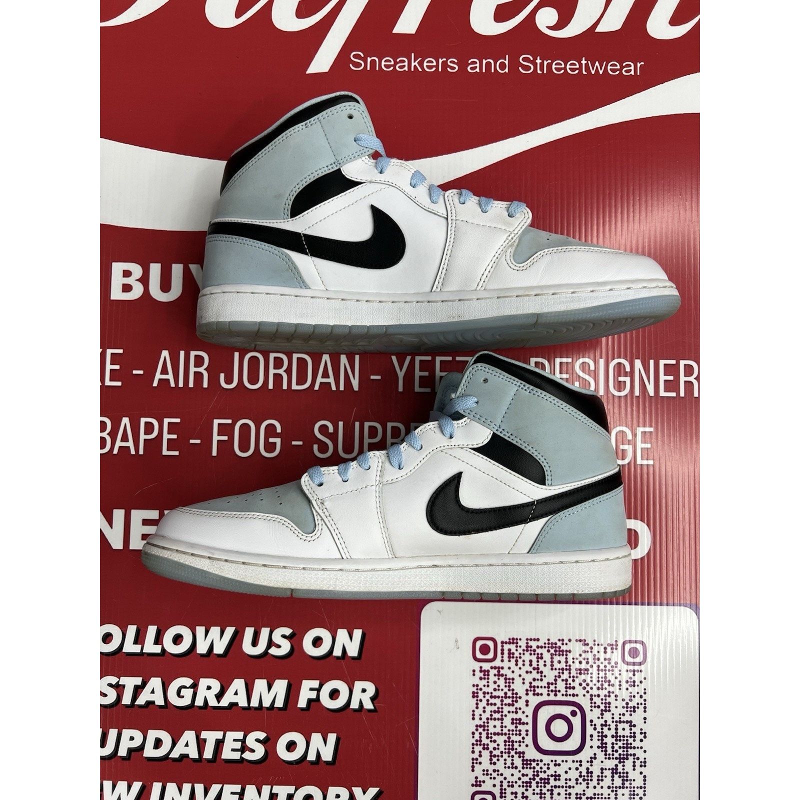 Jordan Brand Air Jordan 1 Mid SE Ice Blue (2023) Size 11 (DV1308-104) Size US 11 / EU 44 - 3 Thumbnail