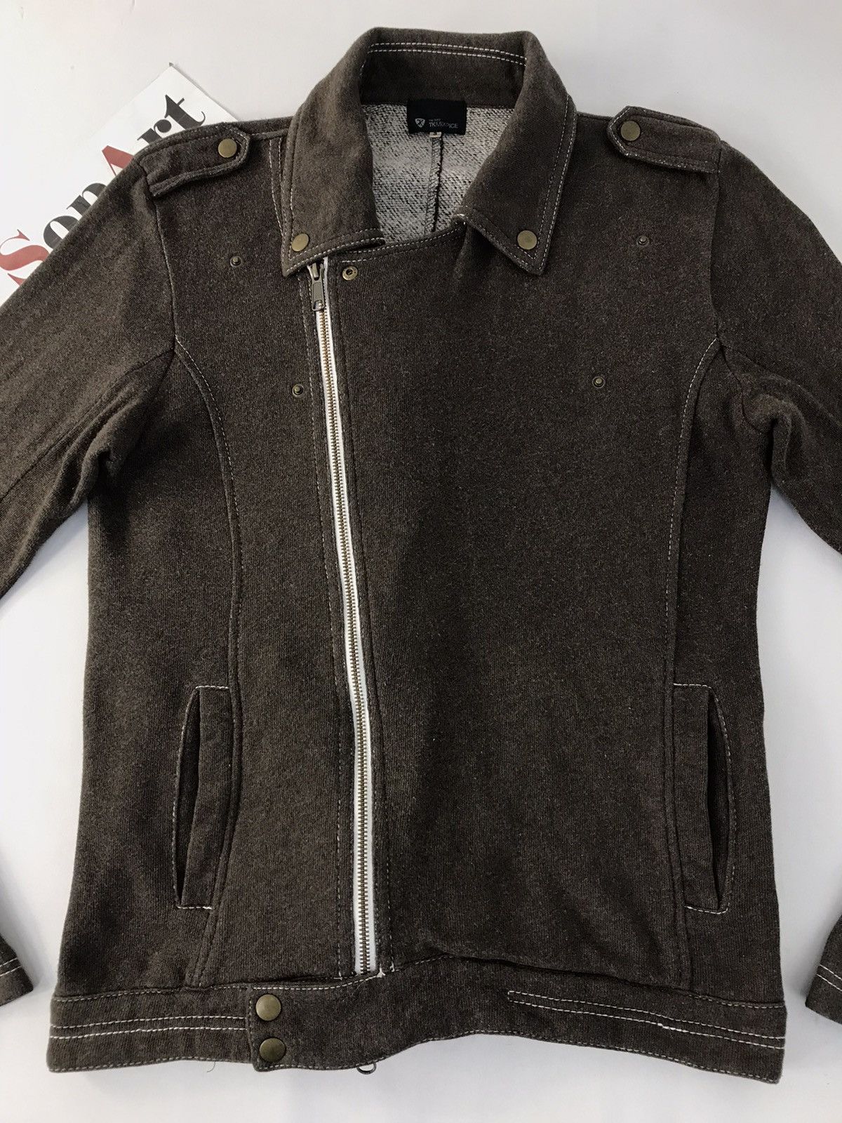 Japanese Brand × Vintage Vintage Sweaters Tk Mixpice Design Motorcyle Zipper Style Size US M / EU 48-50 / 2 - 3 Thumbnail