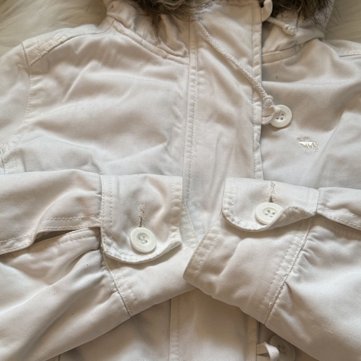 Abercrombie & Fitch 📌Crazy Abercrombie & Fitch Vintage Fur Bomber Jacket Size S / US 4 / IT 40 - 14 Thumbnail
