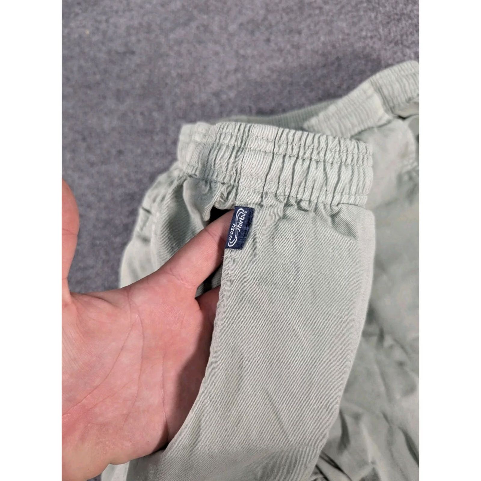 Vintage VINTAGE Crazy Shirts Pants Jogger USA Green XL Mens Cotton Distressed Solid Slim Tapered Inseam 32 High Rise Front Flat Front Casual Travel Product? Size US XL / EU 56 / 4 - 2 Thumbnail