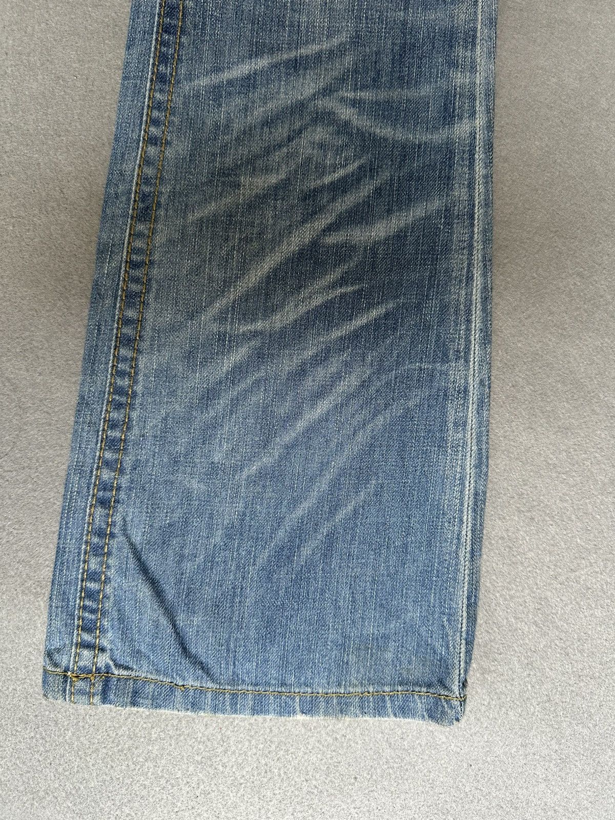 Japanese Brand FLARE Lolita Claw Marks Distressed Denim Size US 29 - 6 Thumbnail
