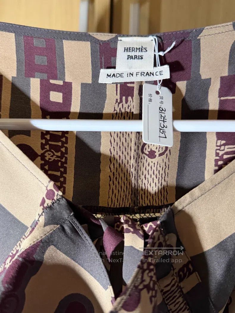 Hermes Hermes Heavyweight silk dress Size XXS / US 00 / IT 34 - 3 Thumbnail